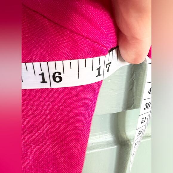 Anthropologie The Somerset Mini Dress pink linen blend XS petite vacation travel - Picture 8 of 9